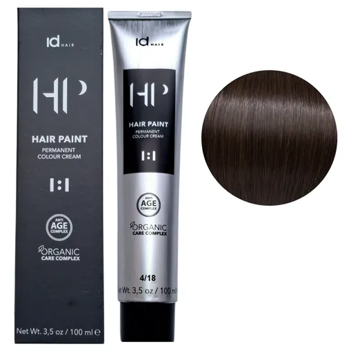 4/18 Крем-фарба для волосся перманентна,100мл HAIR PAINT Permanent Colour Cream OCC Id HAIR