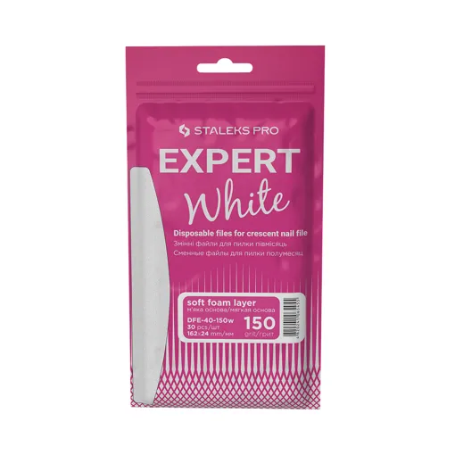 Набір змінних файлів БІЛІ на м&rsquo;якій основі (30шт) для пилки півмісяць 150 грит EXPERT 40 (DFE-40-150w SOFT) STALEKS PRO