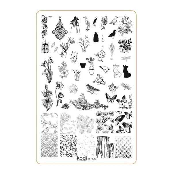 Пластина для стемпінгу Plus size №4 KODI Professional 