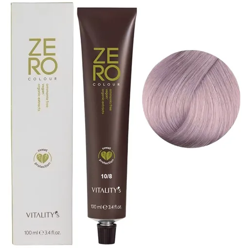 10/8 платиновий блондин фіолетовий Крем-фарба для волосся без аміаку, 100 мл ZERO VEGAN Vitality`s