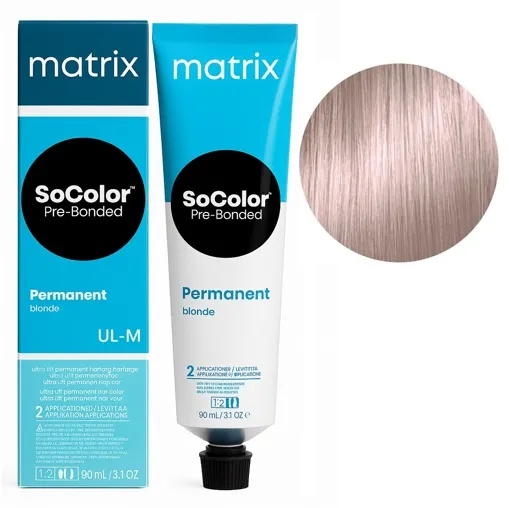 UL-M  ультраблондин мокка Крем-фарба для волосся 90мл SoColor Pre-Bonded MATRIX