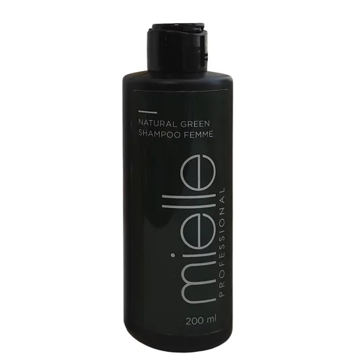 Шампунь зміцнювальний для жінок з ментолом, 200 мл Natural Green Shampoo Femme MIELLE Professional