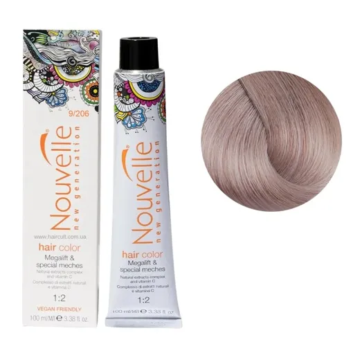 9/206 Глибокий золотий бустер Фарба для волосся перманентна, 100мл Permanent Hair Color Nouvelle