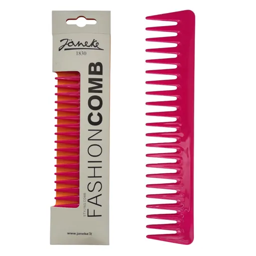 Гребінь для волосся ( колір: Неон рожевий ) PINK Styling Comb FASHION COMB Janeke 
