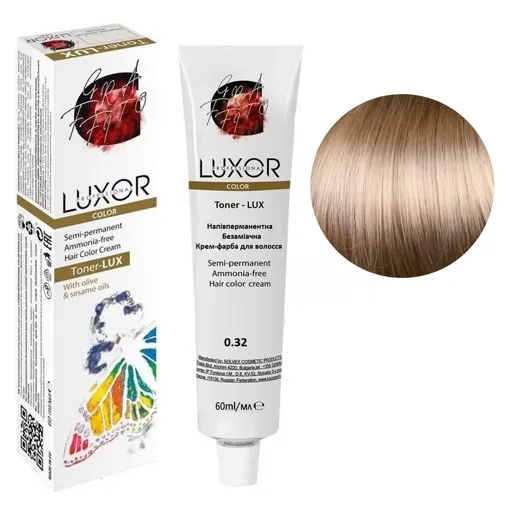 0/32 Тонувальна безаміачна крем-фарба для волосся, 60 мл Toner - LUX Color LUXOR Professional