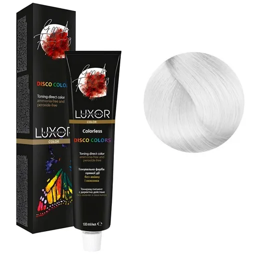 Безкольоровий (Colorless) Тонувальний фарбник прямої дії, 100 мл DISCO COLORS LUXOR Professional