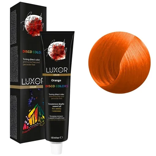 Помаранчевий (Orange) Тонувальний фарбник прямої дії, 100 мл DISCO COLORS LUXOR Professional