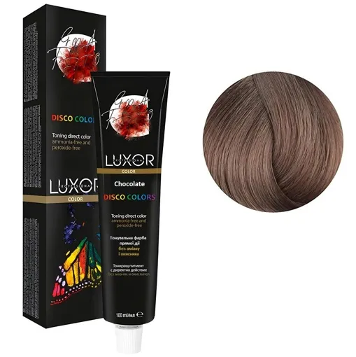 Шоколадний (Chocolate) Тонувальний фарбник прямої дії, 100 мл DISCO COLORS LUXOR Professional