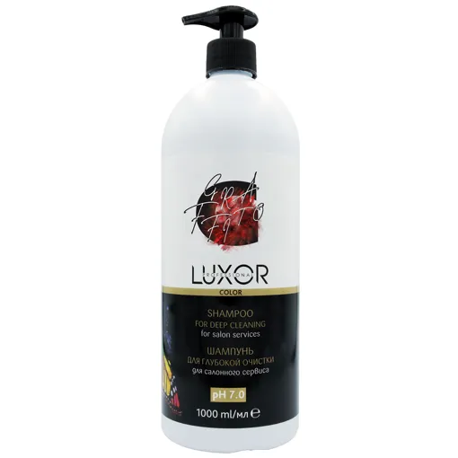 Шампунь для глибокого очищення волосся (рН 6,5-7,5), 1000 мл Shampoo For Deep Cleaning Color service LUXOR Professional