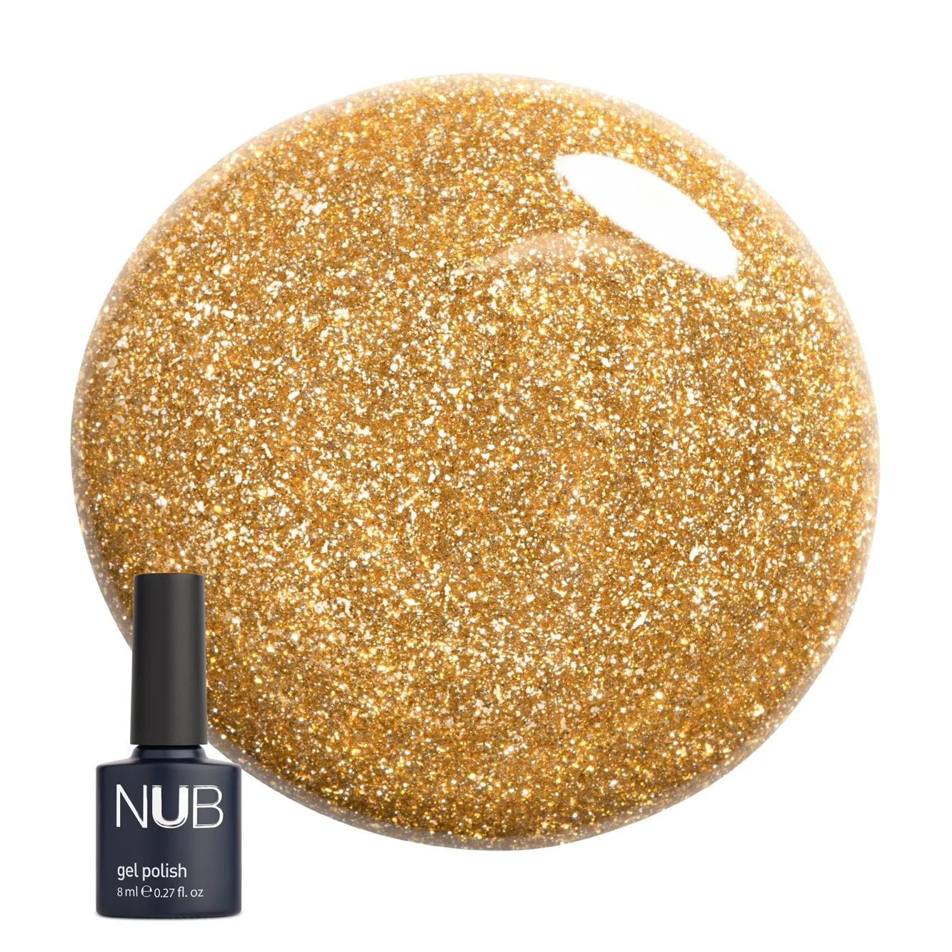 NUB Gel Polish Night Light Гель-лак світловідбиваючий 8мл № NL10 Sunshine