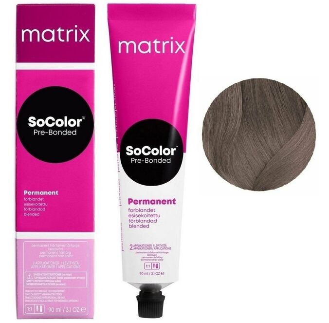 8SP світлий блондин сріблястий перлинний Крем-фарба для волосся 90мл SoColor Pre-Bonded MATRIX