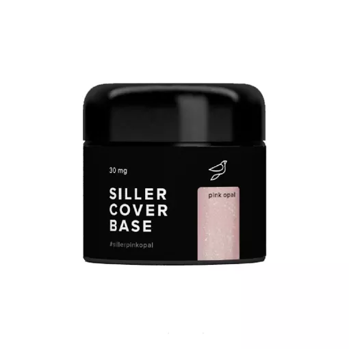 Основа молочно-рожева з шимером, 30 мл Pink Opal Base SILLER Proffesional  