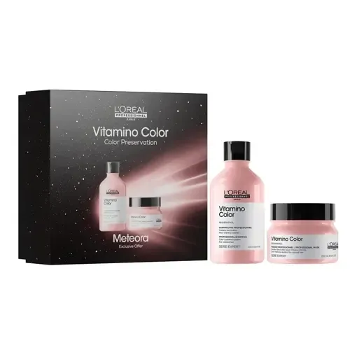 Набір для захисту кольору (шампунь 300 мл + маска 250 мл), Meteora Vitamino Color L`Oreal Professionnel