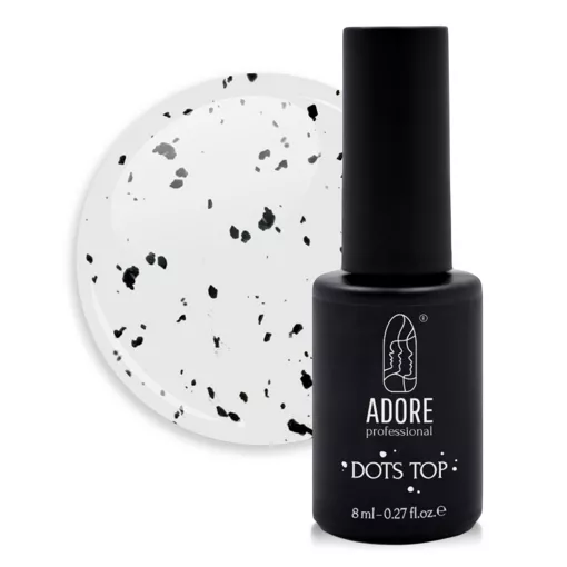 ADORE Dots Gloss Тор Фініш - перепілка 7,5мл №1