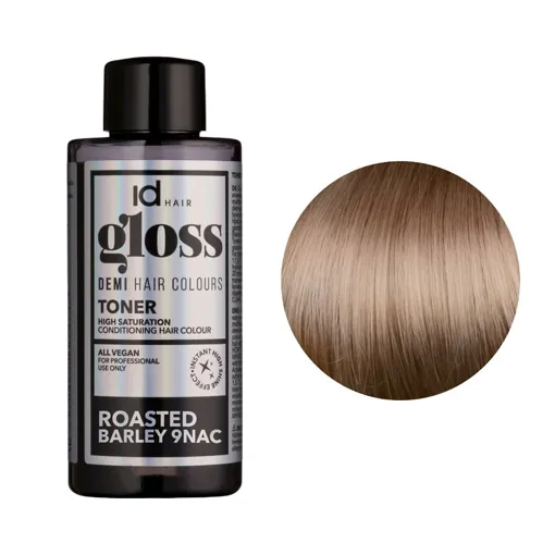 9NAC (9/14) Roasted Barley Деміперманентна рідка фарба для волосся без аміаку, 75 мл Demi Hair Colours TONER GLOSS ID Hair