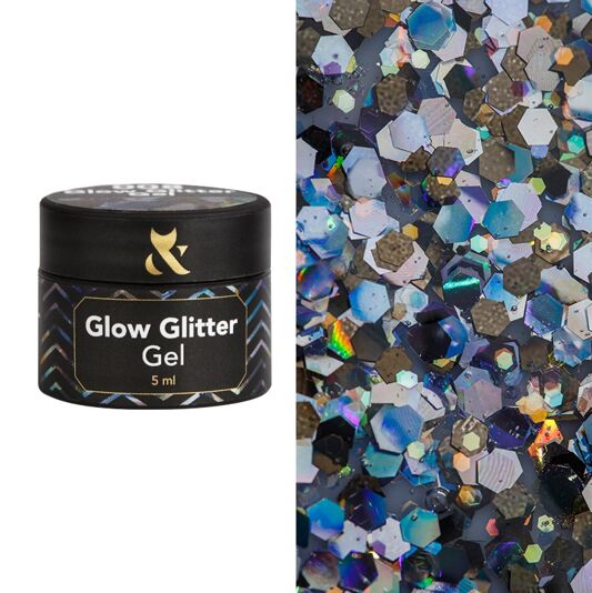 F.O.X Glow Glitter Gel Глітер-гель 5мл №008