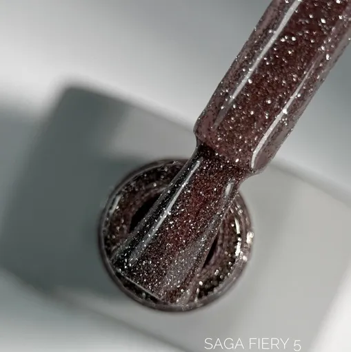 Гель-лак світловідбиваючий, 10 мл №05 Fiery Gel Polish SAGA Professional