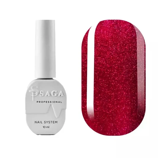 Гель-лак кришталева кішка, 10 мл №13 Cat Shine CHERRY Gel Polish SAGA Professional