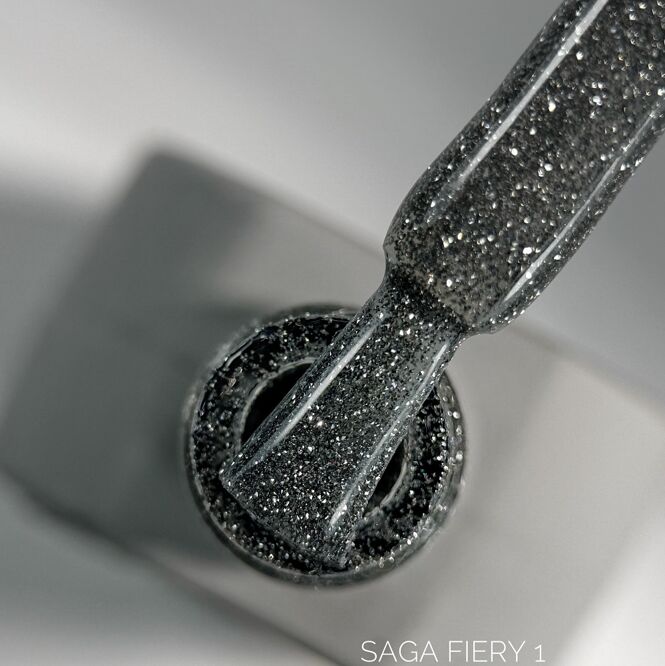 Гель-лак світловідбиваючий, 10 мл №01 Fiery Gel Polish SAGA Professional