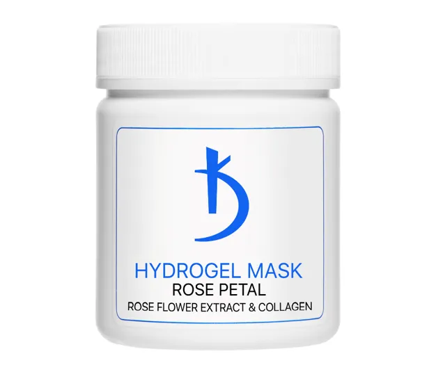 Гідрогелева маска з екстрактом троянди та колагеном для сухої та чутливої шкіри обличчя ROSE PETAL, 100 гр KODI Professional 