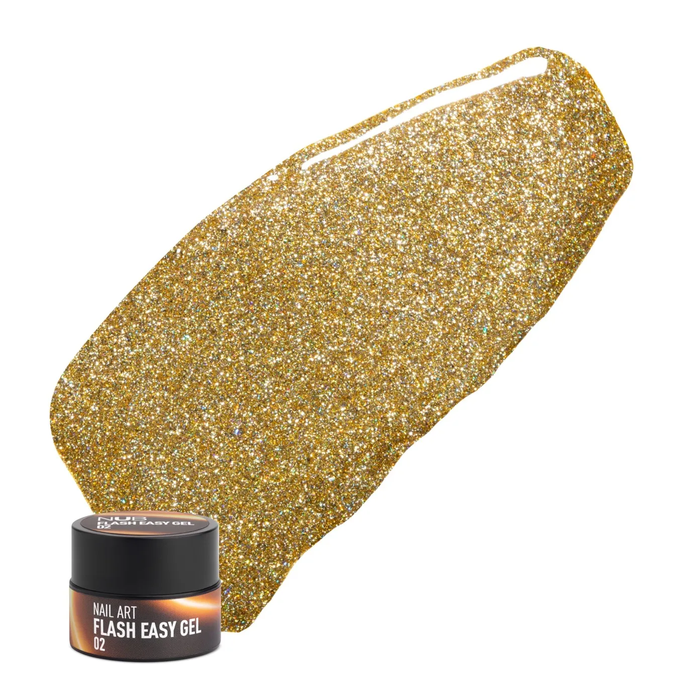 NUB Spider gel Flash Гель-павутинка світловідбиваюча 5 мл №2 Золото 