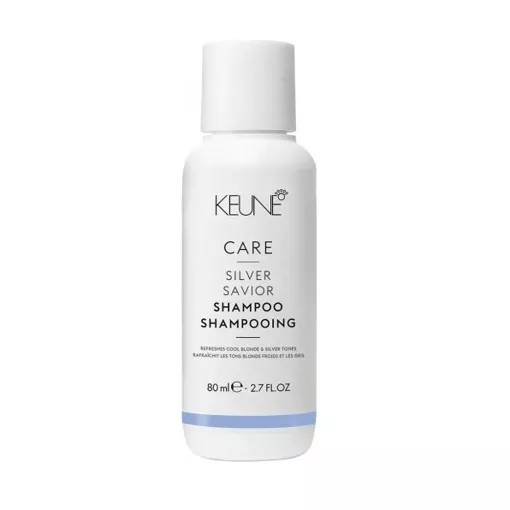 Шампунь 80мл "Срібний блиск" для нейтралізації жовтизни Silver Savior Shampoo Care Line KEUNE