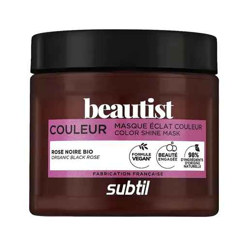 Маска для захисту фарбованого волосся з органічною чорною трояндою, 250 мл Color Shine Mask COULEUR Beautist Subtil