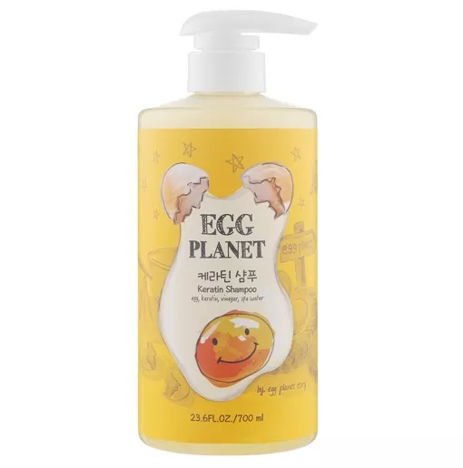 Шампунь  з кератином для пошкодженого волосся 700мл Egg Planet Keratin Shampoo  DAENG GI MEO RI