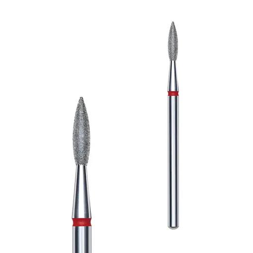 Фреза діамантова ПОЛУМ&rsquo;Я ГОСТРЕ ЧЕРВОНЕ діаметр 2,1 мм / робоча частина 8 мм EXPERT (FA11R021/8) STALEKS PRO