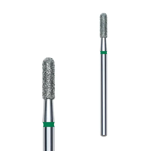 Фреза діамантова ЦИЛІНДР ЗАКРУГЛЕНИЙ ЗЕЛЕНИЙ діаметр 2,3 мм / робоча частина 8 мм EXPERT (FA30G023/8) STALEKS PRO