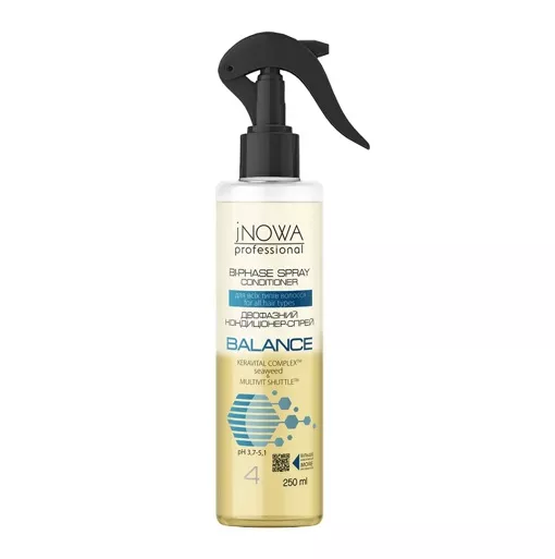 Двофазний спрей-кондиціонер для всіх типів волосся з водоростями, 250мл Seaweed Complex Bi-Phase Spray Conditioner BALANCE JNOWA Professional  