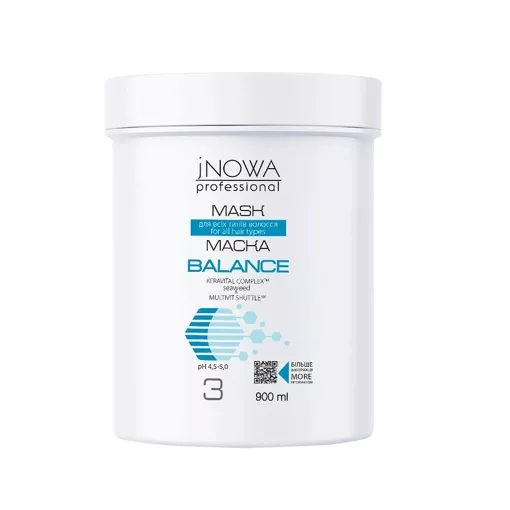 Маска  для всіх типів волосся з водоростями 900мл Seaweed Complex Mask BALANCE JNOWA Professional  