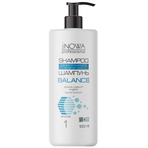 Шампунь для всіх типів волосся з водоростями 1000мл Seaweed Complex Shampoo BALANCE JNOWA Professional