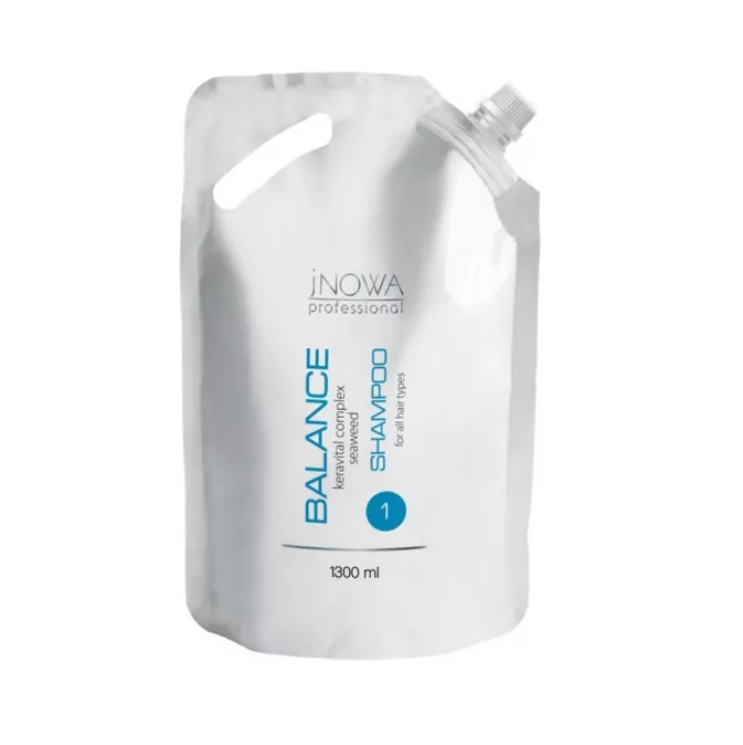 Шампунь для всіх типів волосся з водоростями 1300мл Seaweed Complex Shampoo BALANCE JNOWA Professional