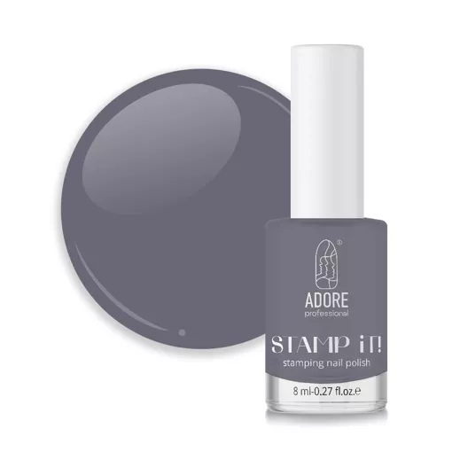 ADORE Stamp It Лак для стемпінга 7,5мл №19 Сірий