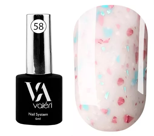 VALERI Potal Base Основа камуфлююча для гель-лаку  6мл №58