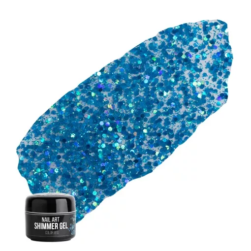 NUB SHIMMER GEL Гель для дизайну 5 г №10 Синій 