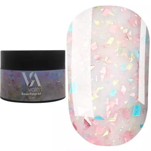 VALERI Potal  Base  Основа камуфлююча для гель-лаку 30мл №61