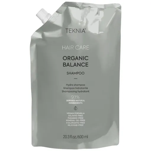 Шампунь щоденний безсульфатний, зволожувальний для всіх типів волосся Doupack, 600 мл 44119 Shampoo ORGANIC BALANCE Hair Care TEKNIA LAKME