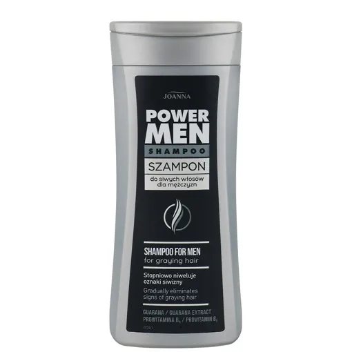 Шампунь для чоловіків для сивого волосся, 200 мл For Graying Hair Shampoo POWER MEN Joanna