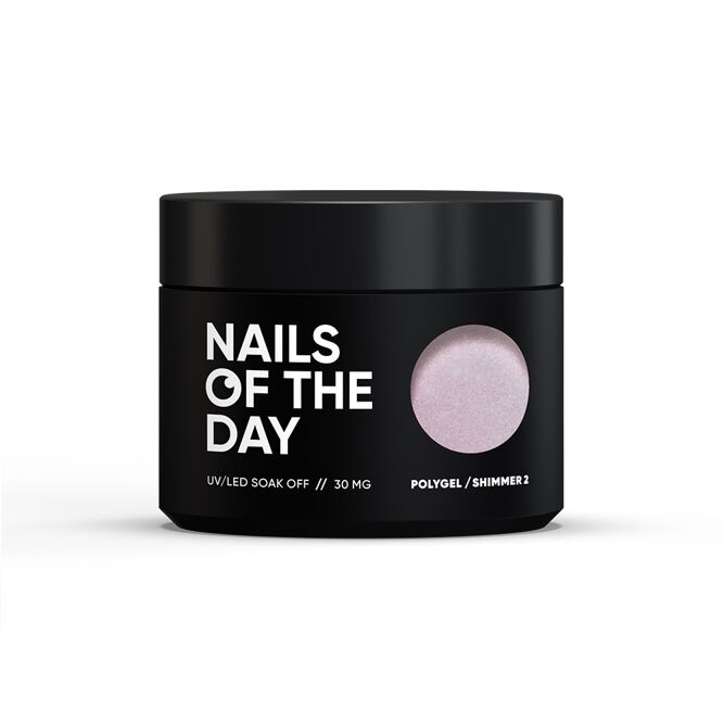 Полігель із шимером, 30 мл №02 SHIMMER Poly Gel NAILSOFTHEDAY