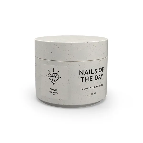 Топ без липкого шару з UV-фільтром, 30 мл Glossy Top No Wipe NAILSOFTHEDAY