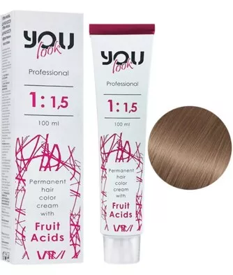 9/12 дуже світлий блондин попелясто-перламутровий Крем-фарба стійка з фруктовими кислотами, 100 мл You look Professional