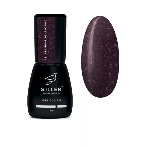 Гель-лак світловідбиваючий з поталлю, 8 мл  №05 Shine Light Potal Gel Polish SILLER Professional