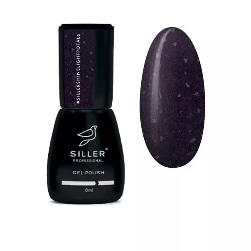 Гель-лак світловідбиваючий з поталлю, 8 мл  №06 Shine Light Potal Gel Polish SILLER Professional
