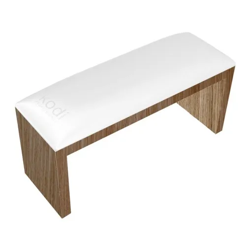 Підлокітник для манікюру на коричневих ніжках, колір: "White" KODI Professional