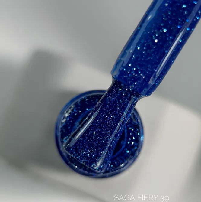 Гель-лак світловідбиваючий, 9 мл №39 Fiery Gel Polish SAGA Professional