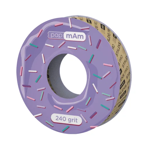 Запасний блок файл-стрічки papmAm БІЛИЙ EXPERT 240 грит для пластикової котушки (7 метрів) ATSC-240w STALEKS PRO