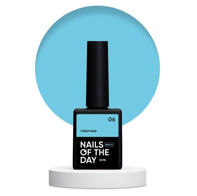 База камуфлююча, низькотемпературна для чутливих нігтів, 10 мл №06 Cream Base NAILSOFTHEDAY