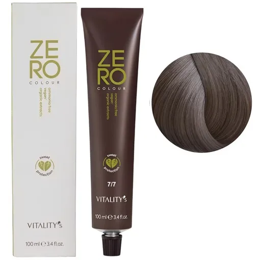 7/7 блондин перлинний Крем-фарба для волосся без аміаку, 100 мл ZERO VEGAN Vitality`s